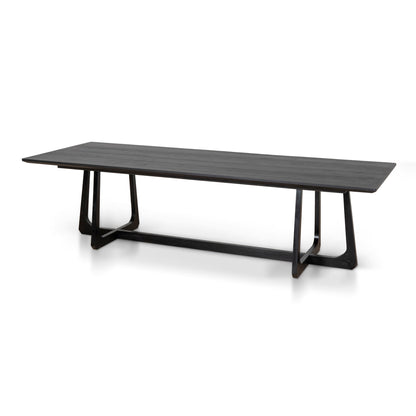Ex Display Mullins 3m Oak Dining Table - Black