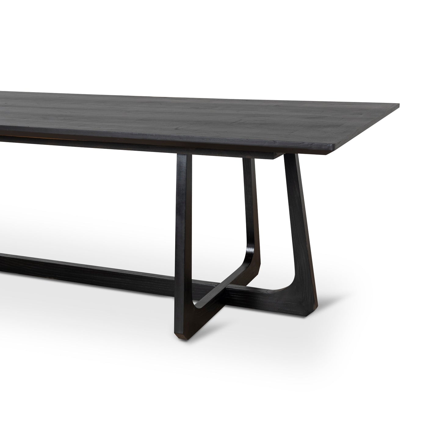 Ex Display Mullins 3m Oak Dining Table - Black