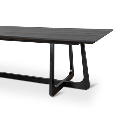 Ex Display Mullins 3m Oak Dining Table - Black
