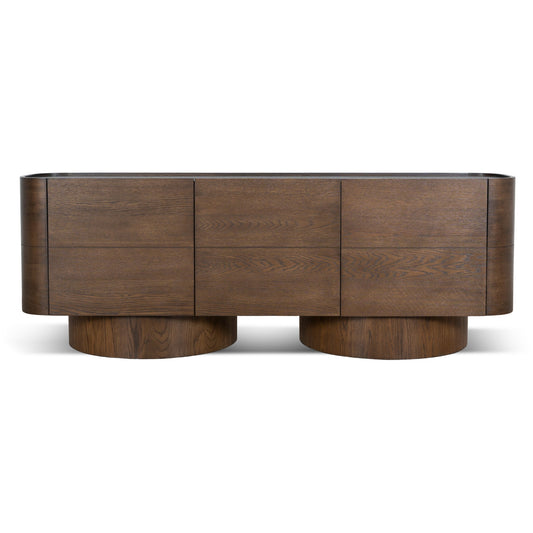 2.2m Buffet Unit - Caramel Oak