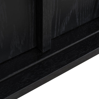 2m Sideboard Unit - Full Black