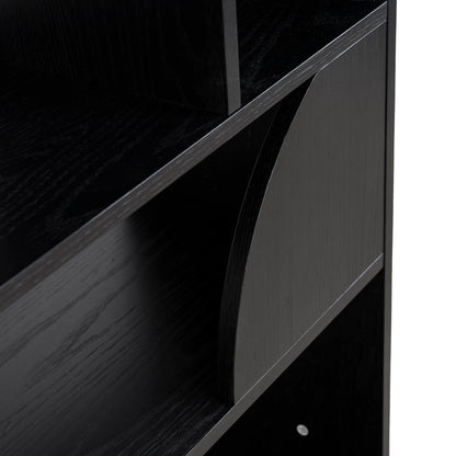 CDT10595-KD 1.6m (H) Book Shelf - Full Black