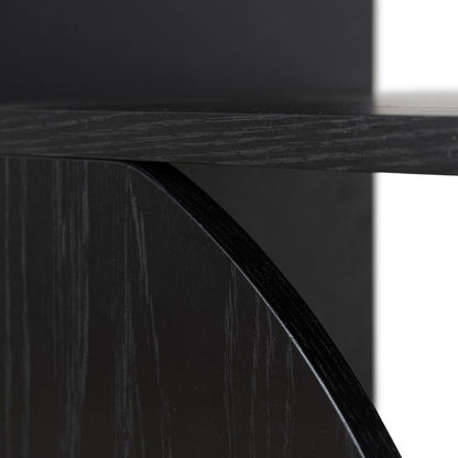 CDT10595-KD 1.6m (H) Book Shelf - Full Black