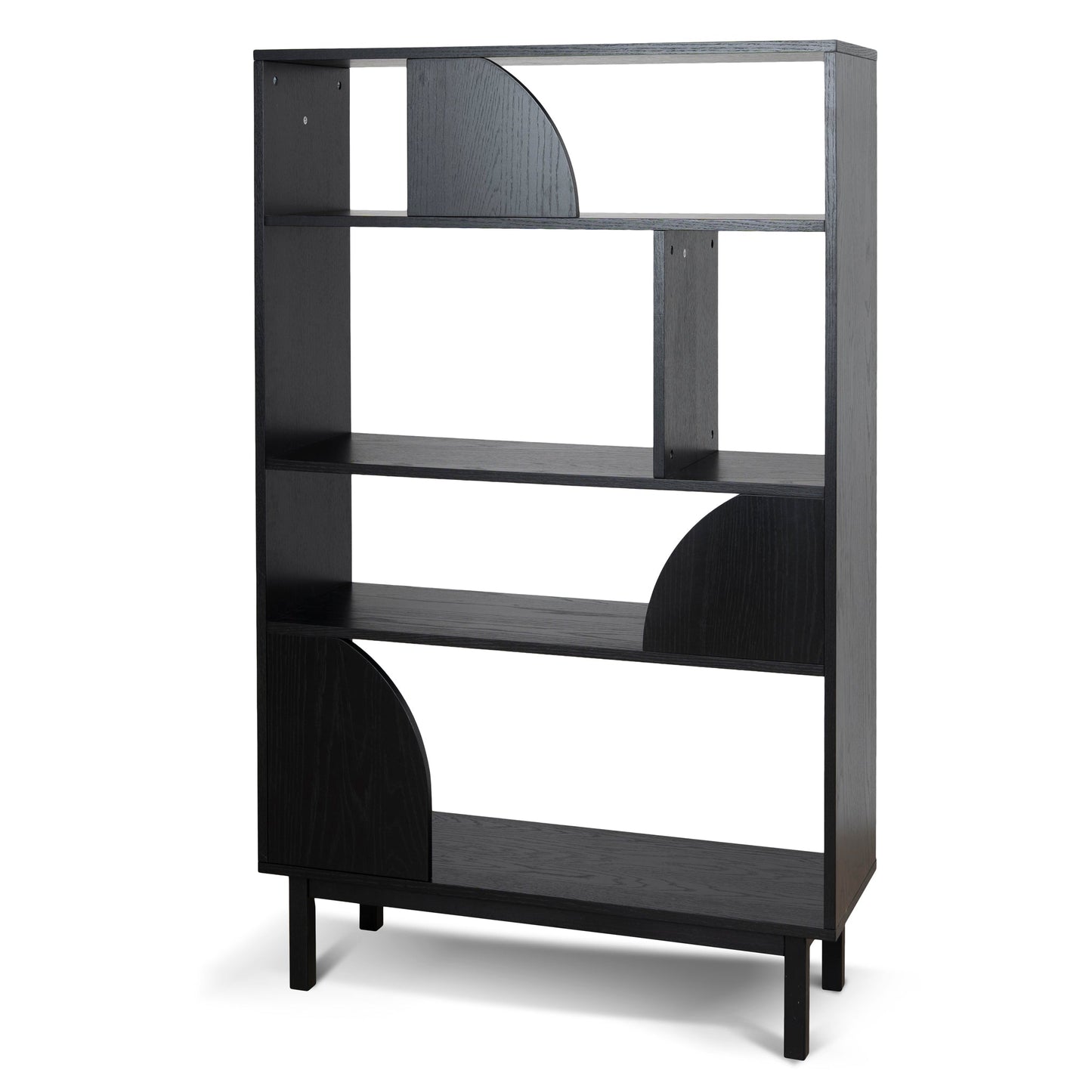 CDT10595-KD 1.6m (H) Book Shelf - Full Black