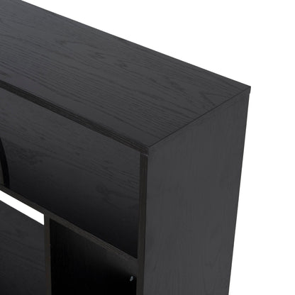 CDT10595-KD 1.6m (H) Book Shelf - Full Black