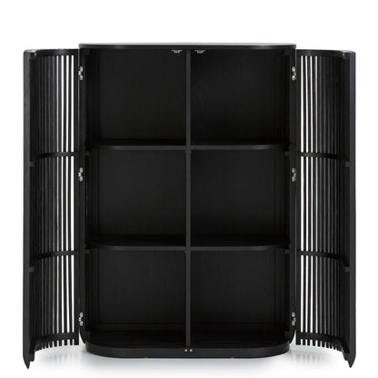 CDT10679-CU 1.35m (H) High Board Unit - Black Stain