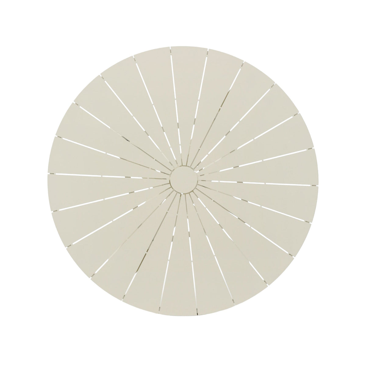 Marova 1.2m Round Outdoor Dining Table – Cream White – view 4