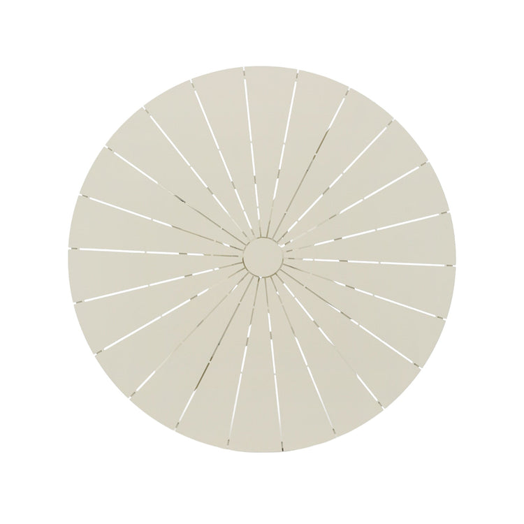 Marova 1.2m Round Outdoor Dining Table – Cream White – view 4