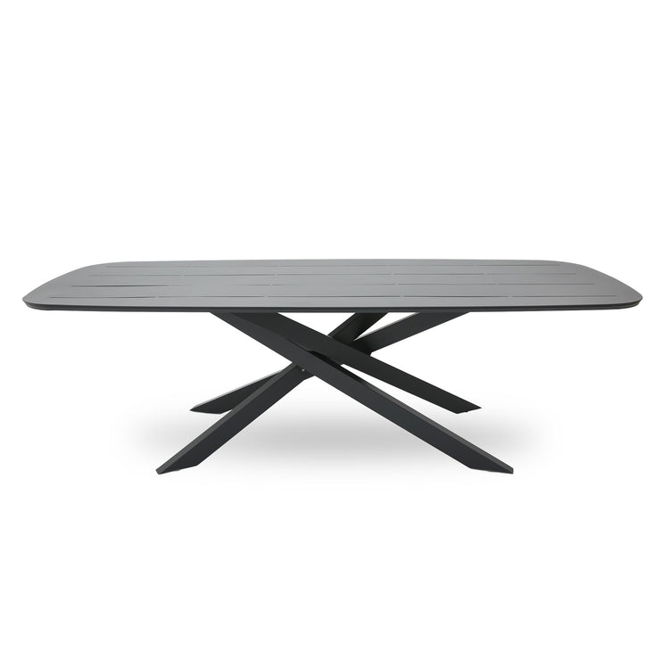 Marova 2.4m Outdoor Dining Table – Sand Dark Grey – view 2