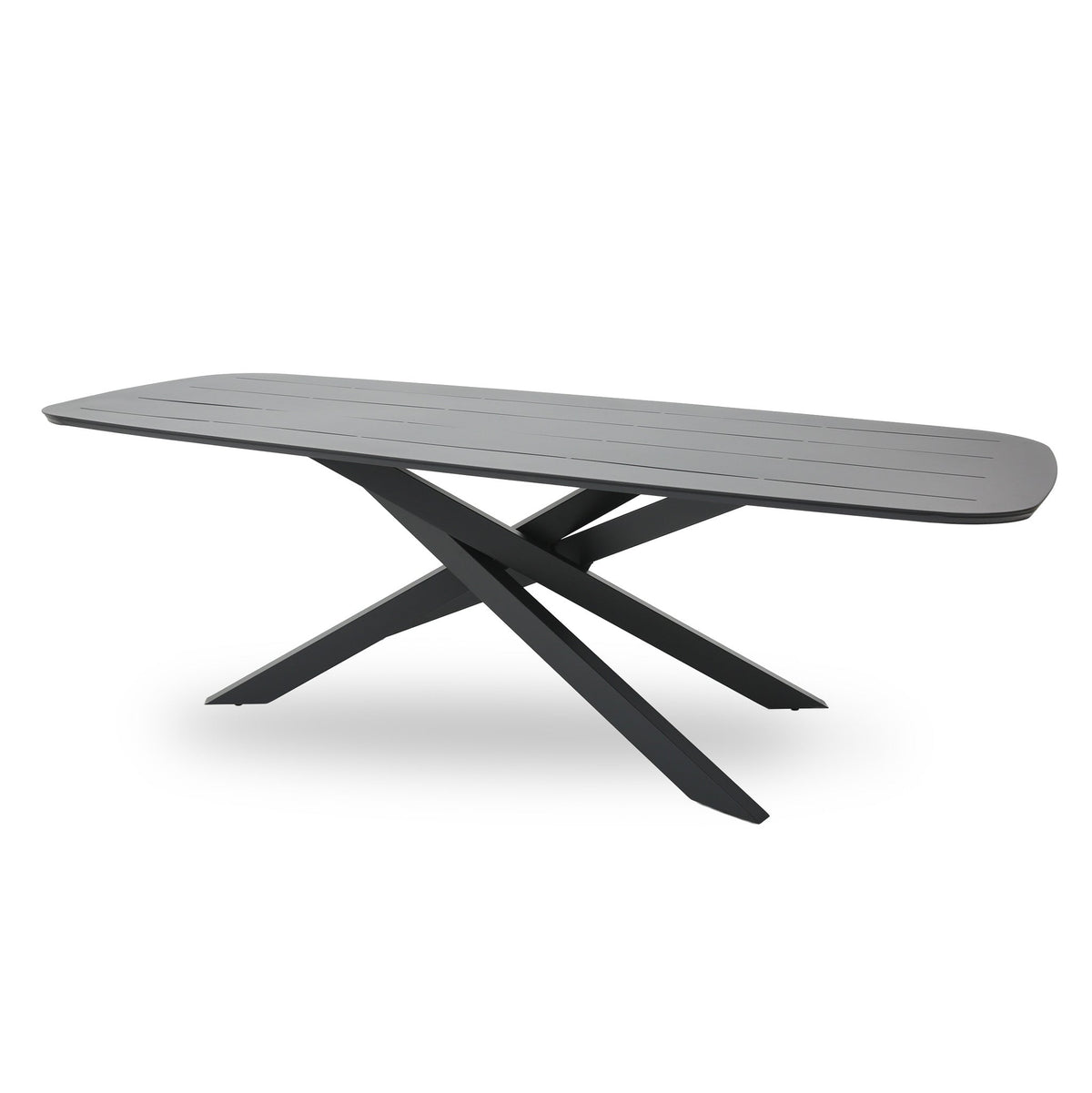 Marova 2.4m Outdoor Dining Table – Sand Dark Grey – view 3