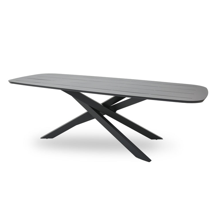 Marova 2.4m Outdoor Dining Table – Sand Dark Grey – view 3