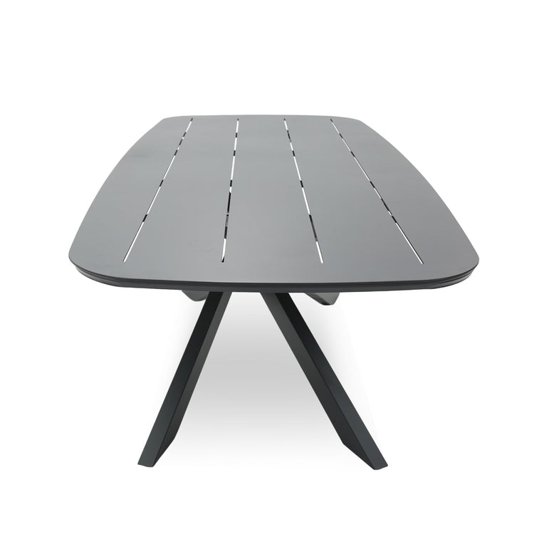 Marova 2.4m Outdoor Dining Table – Sand Dark Grey – view 4