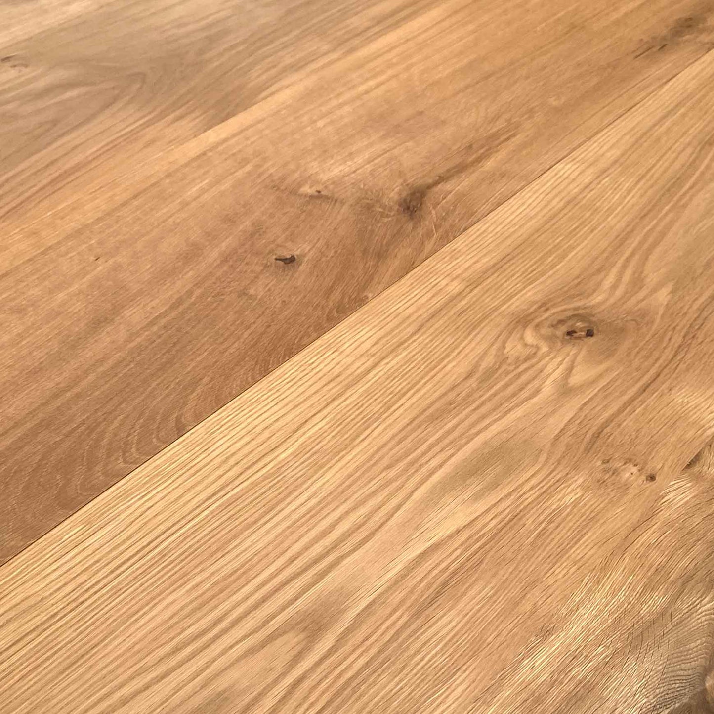Arya 2.2m Natural Oak Dining Table - Black