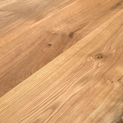 Arya 2.2m Natural Oak Dining Table - Black