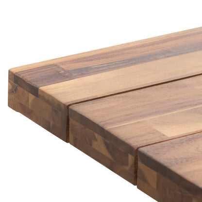 Ellis 2.5m Outdoor Dining Table - Natural Top and White Base