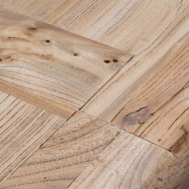 Winston Reclaimed 3m Elm Wood Dining Table - Rustic Natural