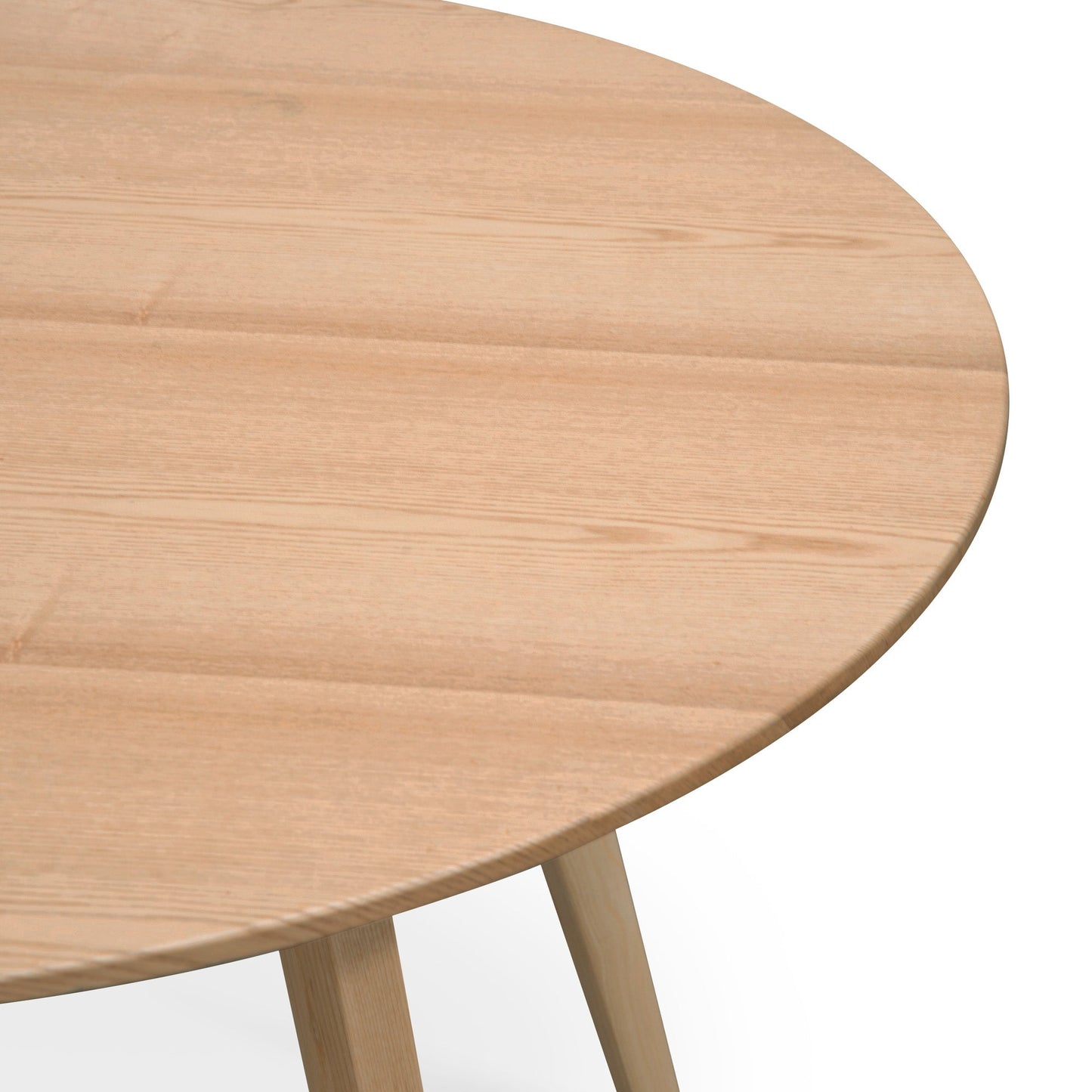Halo 100cm Round Wooden Dining Table - Natural