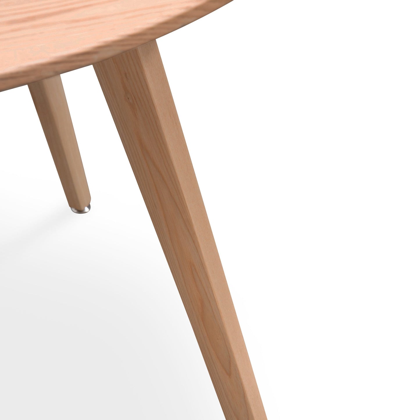 Halo 100cm Round Wooden Dining Table - Natural