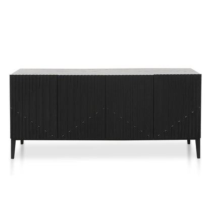 Marty 180cm Wooden Sideboard - Black