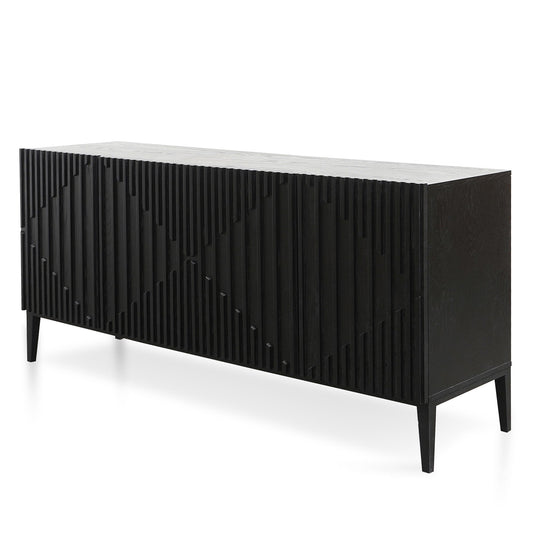 Marty 180cm Wooden Sideboard - Black