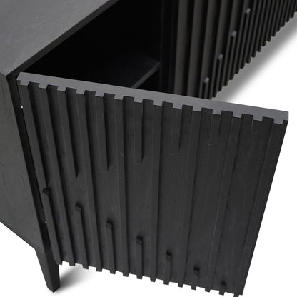 Marty 180cm Wooden Sideboard - Black