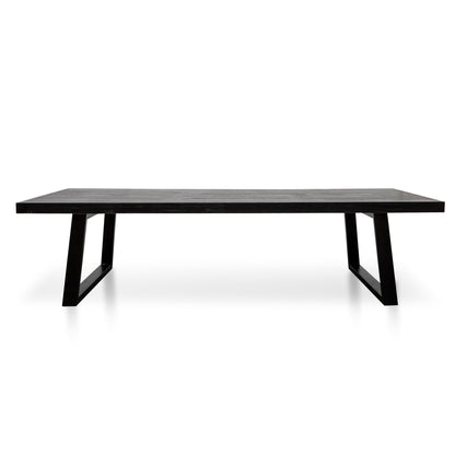 Edwin 3m Reclaimed Wood Dining Table - 1.2m (W) - Full Black