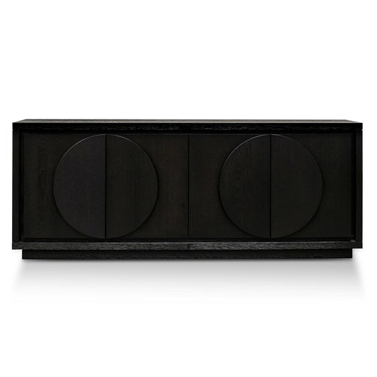 Bonnie 2m Wooden Buffet Unit - Textured Espresso Black
