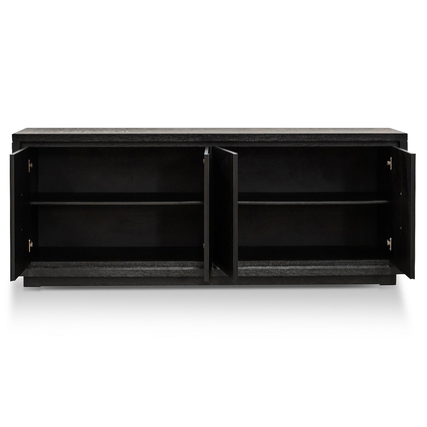 Bonnie 2m Wooden Buffet Unit - Textured Espresso Black