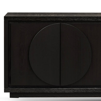 Bonnie 2m Wooden Buffet Unit - Textured Espresso Black