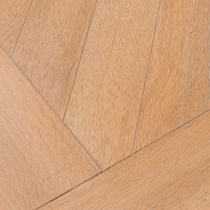 Miriam 2.4m Wooden Dining Table - Dusty Oak with Matte Black Base