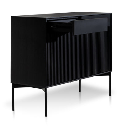 Ex Display - Dahlia 110cm Wooden Sideboard Unit - Black Oak