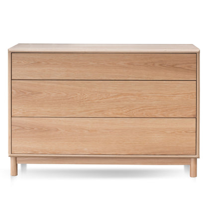 Eloise 3 Drawers Dresser Unit - Natural Oak