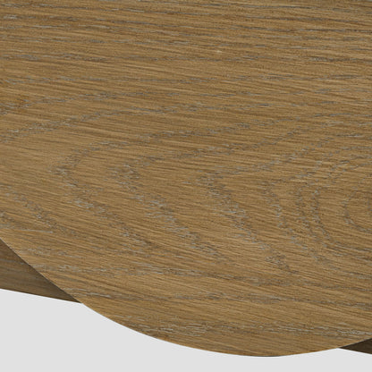 140cm Console Table with Drawers - Dusty Oak