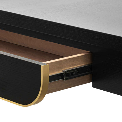 CDT6318-VA 1.4m Console Table - Textured Espresso Black