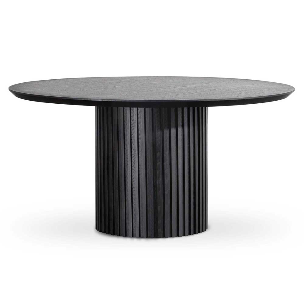 Ex Display - Marty 1.5m Wooden Round Dining Table - Black
