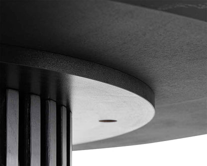 CDT6423-CN 2.8m Wooden Dining Table - Black