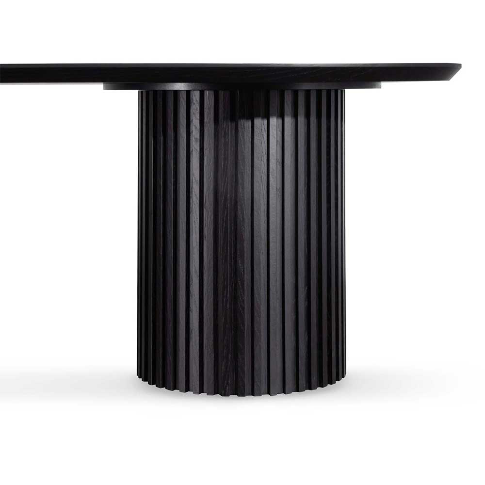 Marty 2.8m Wooden Dining Table - Black