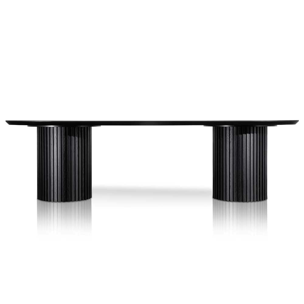 CDT6423-CN 2.8m Wooden Dining Table - Black