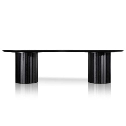 CDT6423-CN 2.8m Wooden Dining Table - Black