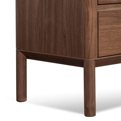 6 Drawers Wooden Chest - Walnut