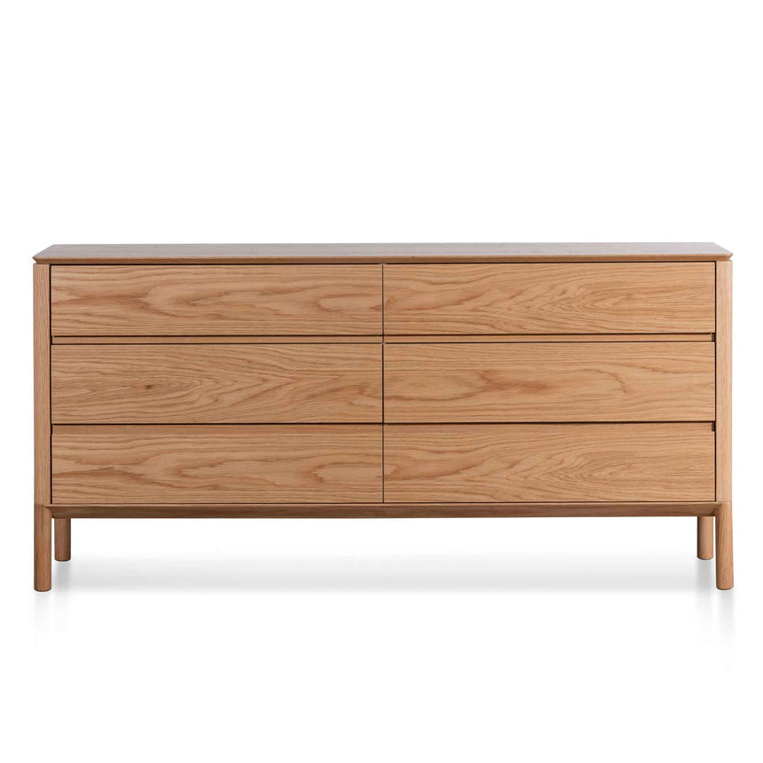 6 Drawers Wooden Chest - Natural