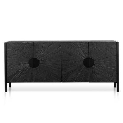 1.8m Wooden Buffet Unit - Black