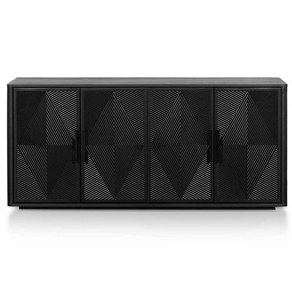 CDT6475-NI 1.7m Wooden Buffet Unit - Full Black