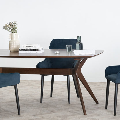 Nora 1.85m Dining Table - Walnut
