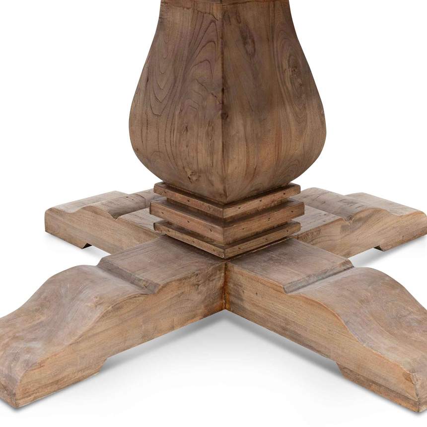 1.6m Round Dining Table - Natural Top - Natural Base