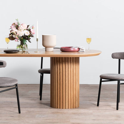 Marty 2.5m Wooden Dining Table - Natural