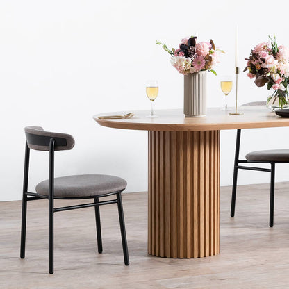 Marty 2.5m Wooden Dining Table - Natural