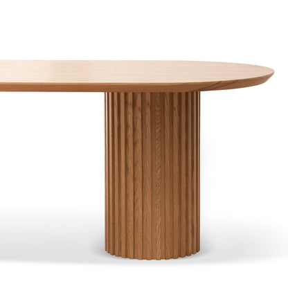 Marty 2.2m Wooden Dining Table - Natural