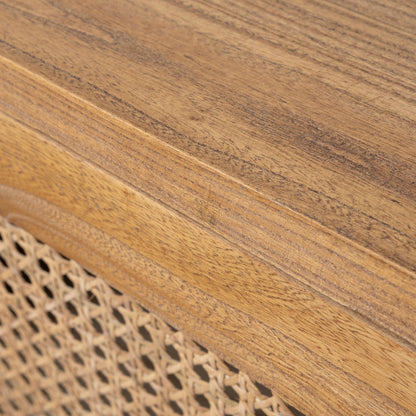 CDT6768 2.1m Sideboard Unit - Natural with Rattan Doors