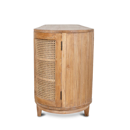 CDT6768 2.1m Sideboard Unit - Natural with Rattan Doors